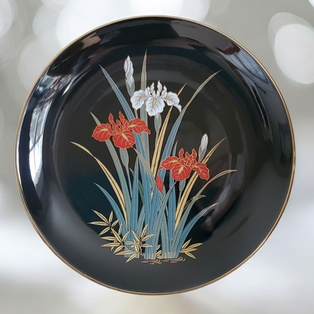 Vintage Japanese Otagari Decorative Plate  10"